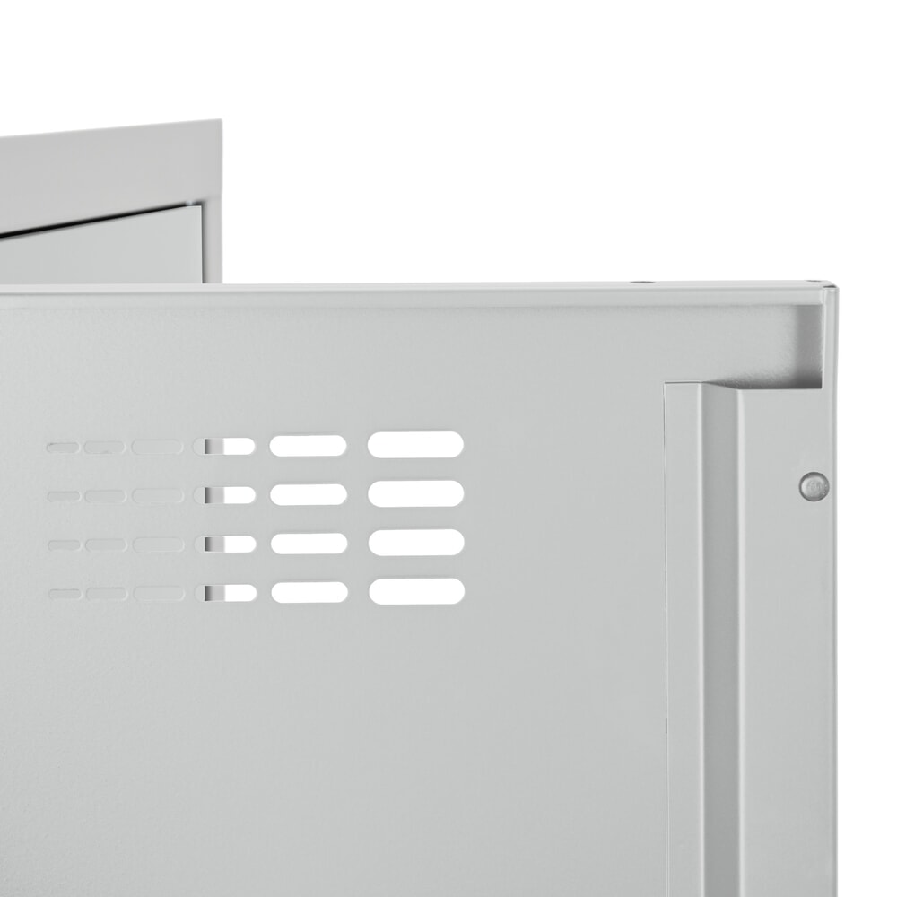 N° de l'image du produit 7 : Casier au sol Steinbock®, à 2 niveaux, 6 compartiments, fermeture à pêne tournant, HxlxP 1 800 x 900 x 500 mm, gris clair / gris clair