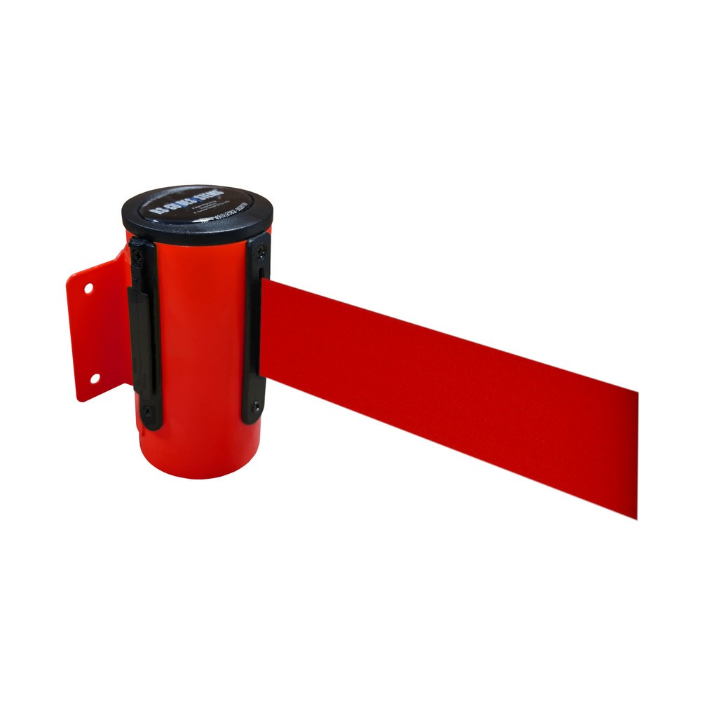 Illustration du produit: Cassette de sangle murale en métal, peinte par poudrage, longueur d’extension 4 m, rouge, rouge
