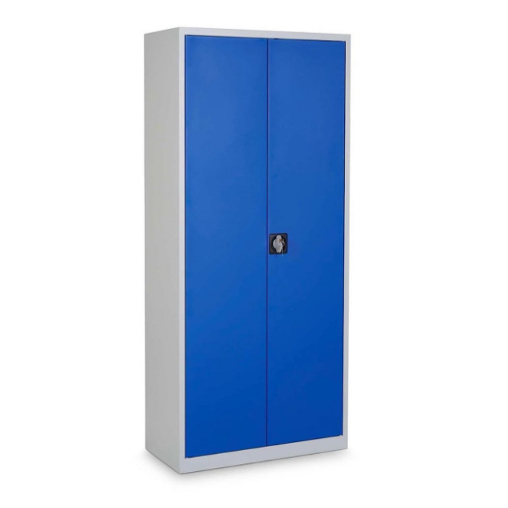 Produktabbildung Nr. 1: CEHA Flügeltürenschrank HF-ST, 5 OH, HxBxT 1.950 x 920 x 420 mm, verzinkte Fachböden, lichtgrau/enzianblau