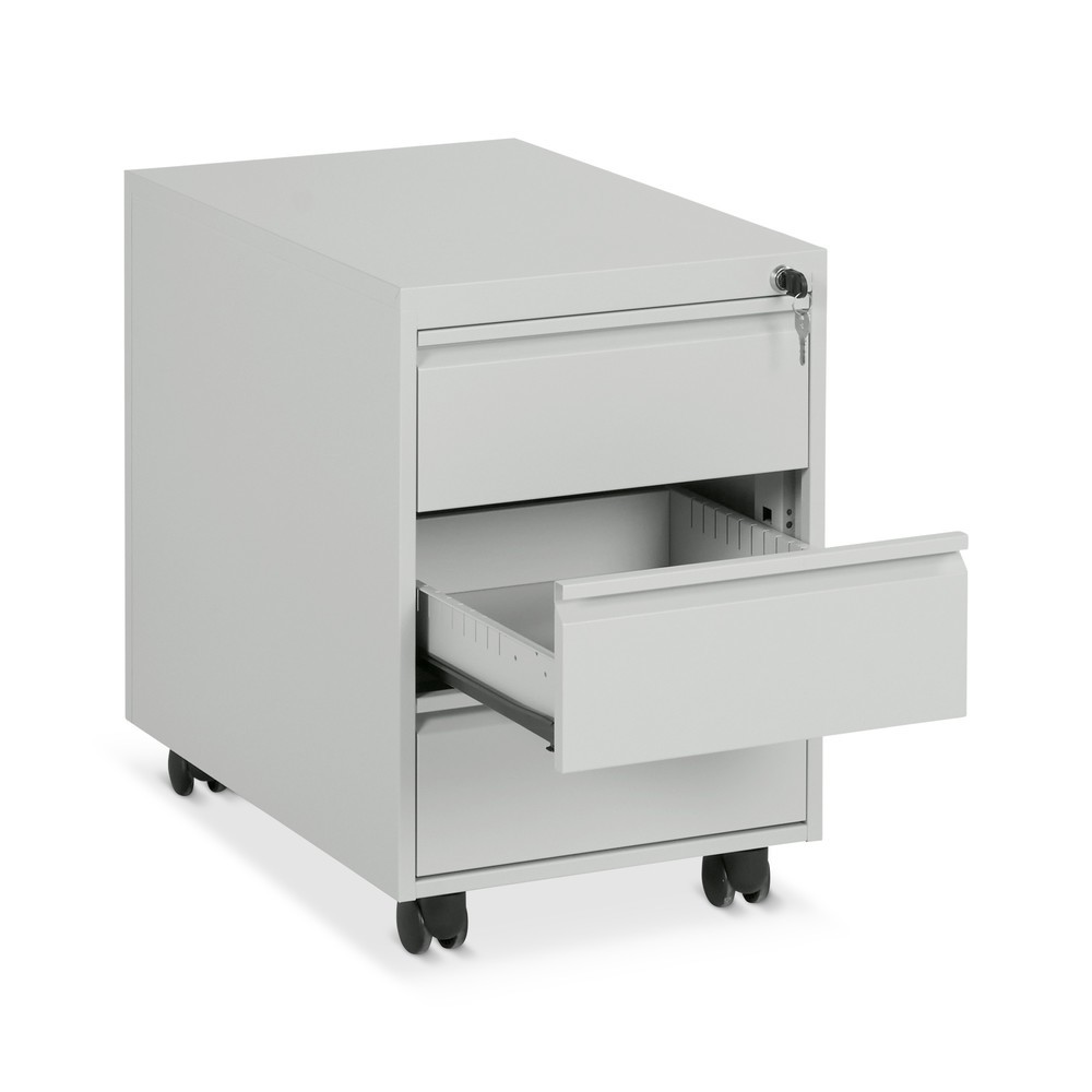 Produktabbildung Nr. 2: CEHA Rollcontainer mit Zylinderschloss + Zentralverriegelung, 3 Schubladen, HxBxT 560 x 390 x 600 mm