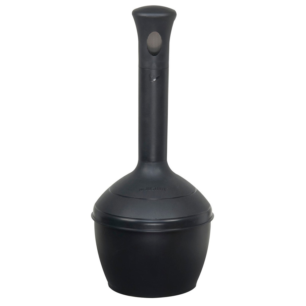 Illustration du produit: Cendrier colonne de sécurité Justrite® Premium, auto-extinguible, 15 litres, noir
