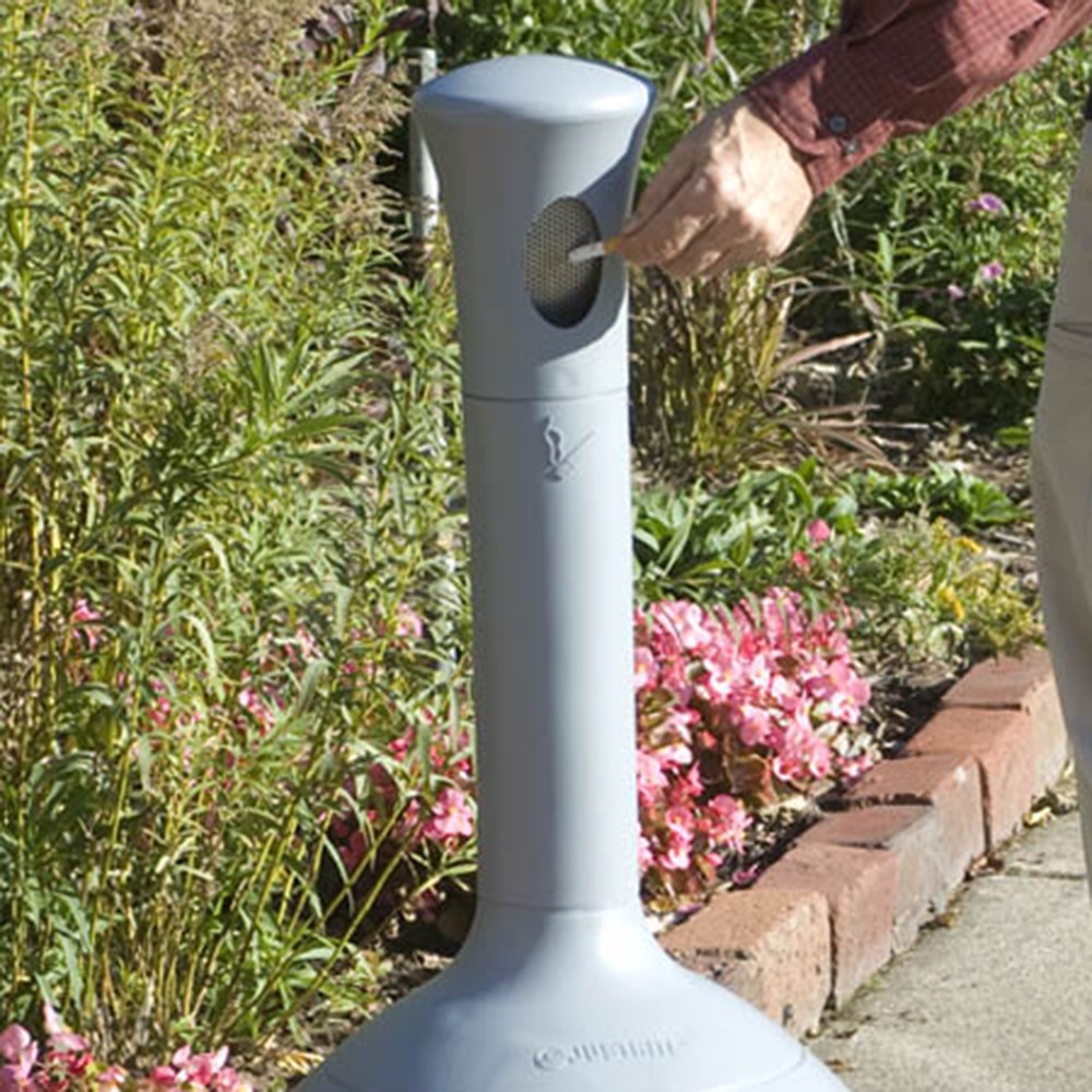 Produktabbildung Nr. 2: Cendrier colonne de sécurité Justrite® Premium, auto-extinguible, 15 litres, gris