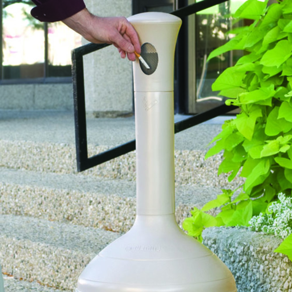 Produktabbildung Nr. 3: Cendrier colonne de sécurité Justrite® Premium, auto-extinguible, 15 litres, beige
