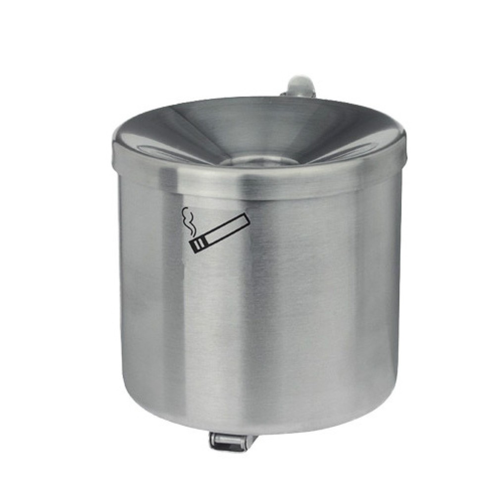 Illustration du produit: Cendrier mural RONDO, 2,4 litres, acier inoxydable, sans toit