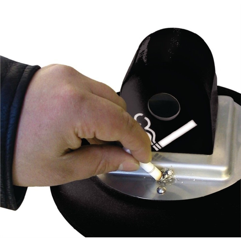 Produktabbildung Nr. 3: Cendrier sur pied H1029xl357xP357 mm noir polyéthylène RUBBERMAID