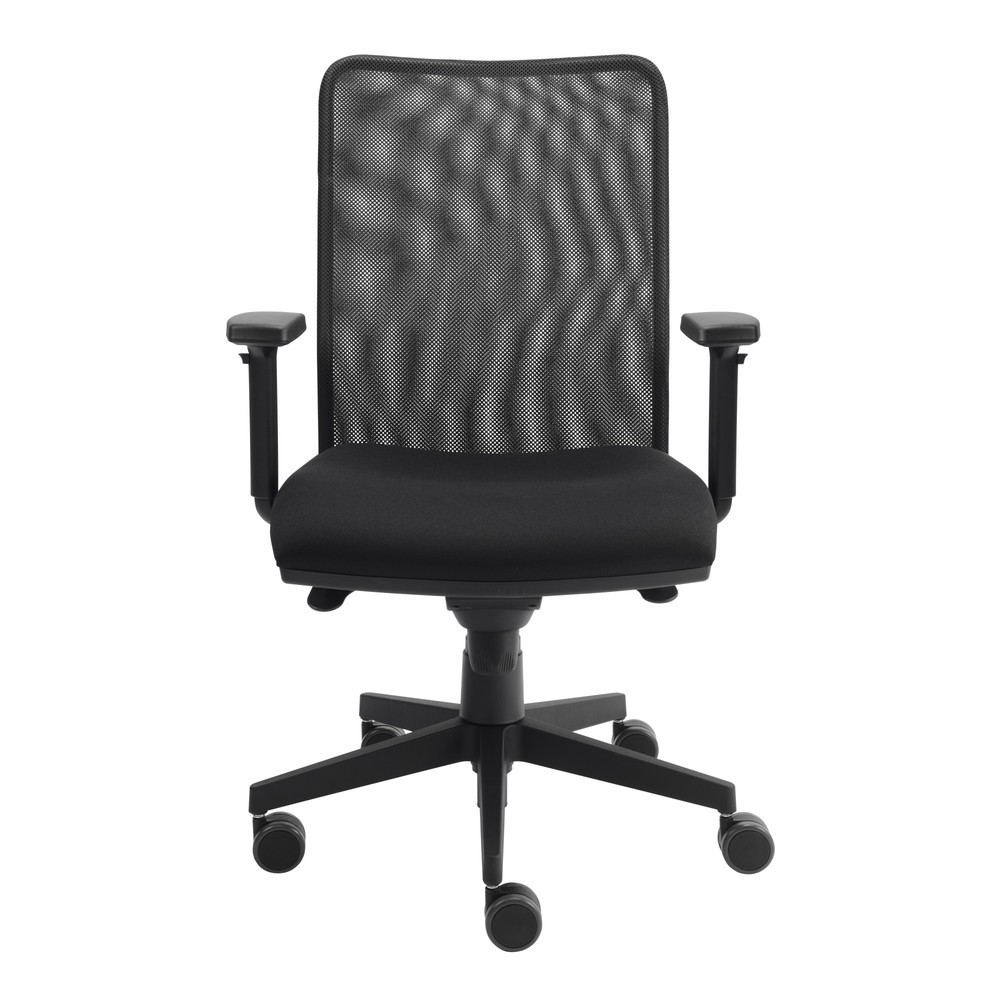 Illustration du produit: Chaise de bureau pivotante Hammerbacher Solid 2, dossier en mesh, accoudoirs réglables en hauteur