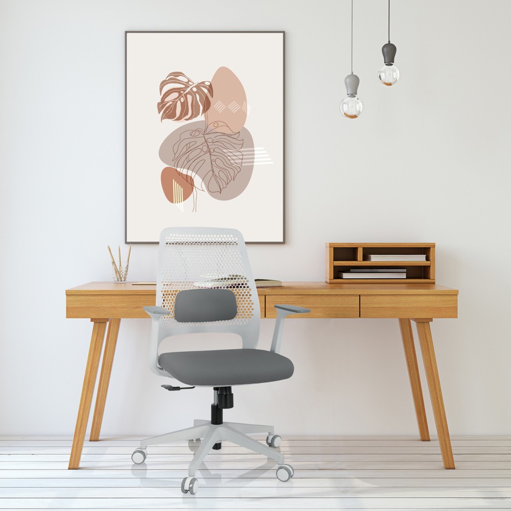 Produktabbildung Nr. 6: Chaise de bureau / chaise pivotante hjh OFFICE PARFERIO W tissu, gris