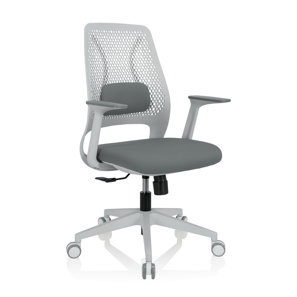 Produktabbildung Nr. 7: Chaise de bureau / chaise pivotante hjh OFFICE PARFERIO W tissu, gris