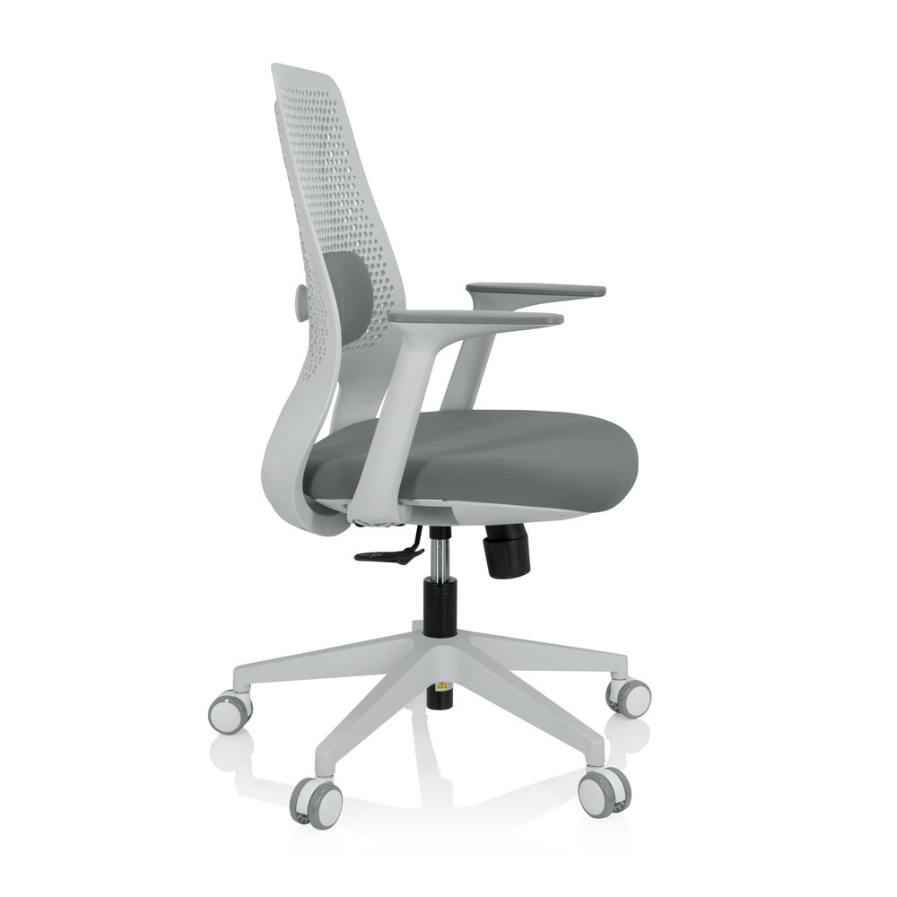 Produktabbildung Nr. 8: Chaise de bureau / chaise pivotante hjh OFFICE PARFERIO W tissu, gris