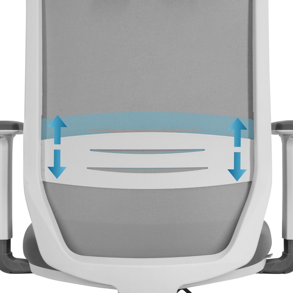 Produktabbildung Nr. 5: Siège de bureau / siège pivotant hjh OFFICE PROFONDO PRO W résille / tissu, gris