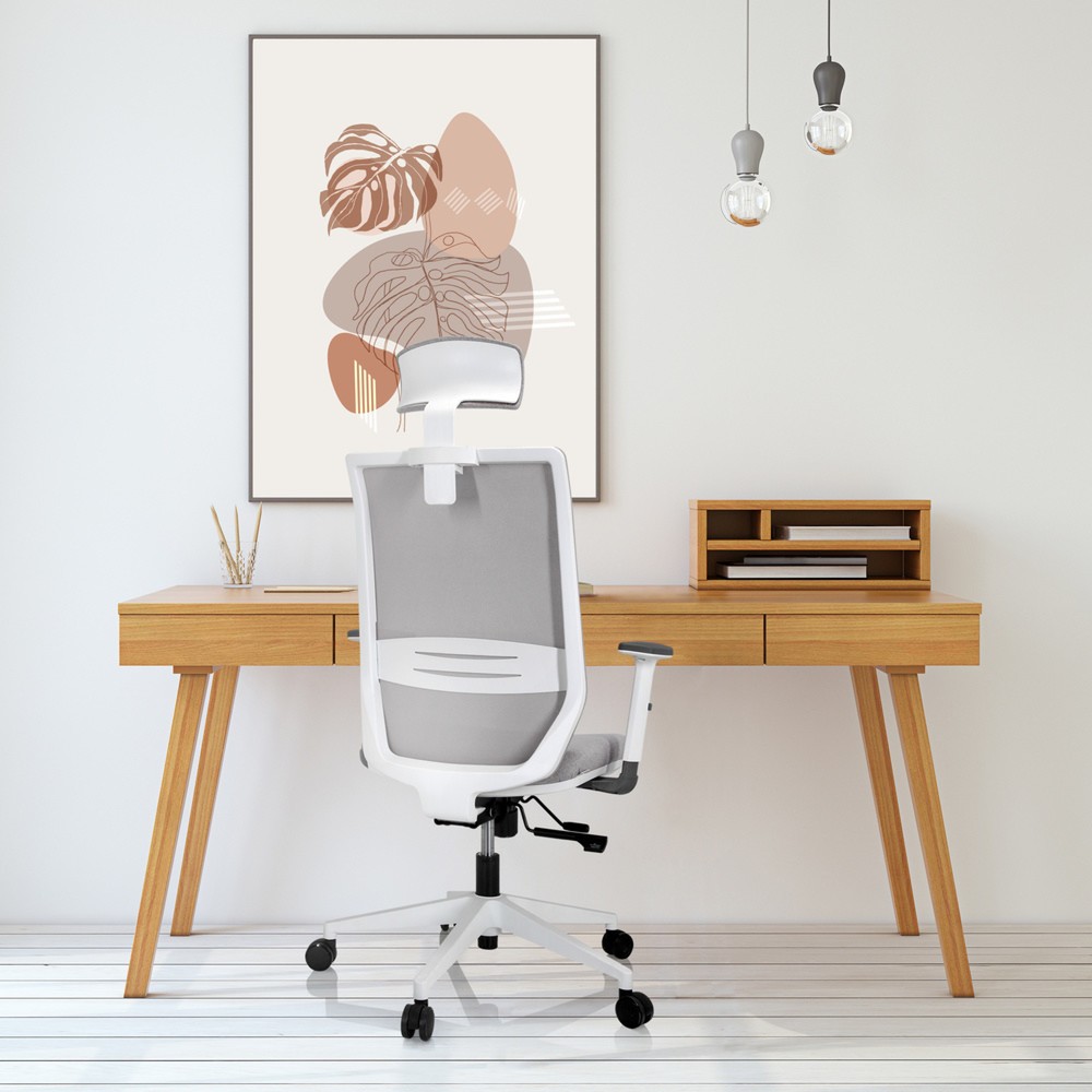 Produktabbildung Nr. 6: Siège de bureau / siège pivotant hjh OFFICE PROFONDO PRO W résille / tissu, gris