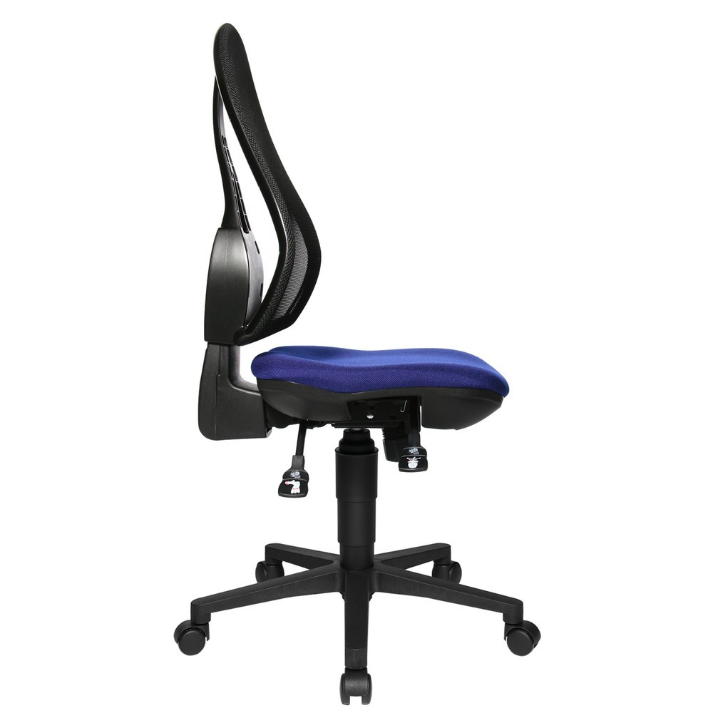 Produktabbildung Nr. 2: Chaise de bureau pivotante Topstar® Open Point Syncro, chaise ergonomique, dossier en mesh, bleu
