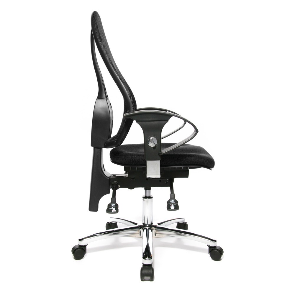 Produktabbildung Nr. 4: Chaise de bureau pivotante Topstar® Ortho 15, dossier en mesh, accoudoirs réglables en hauteur, anthracite