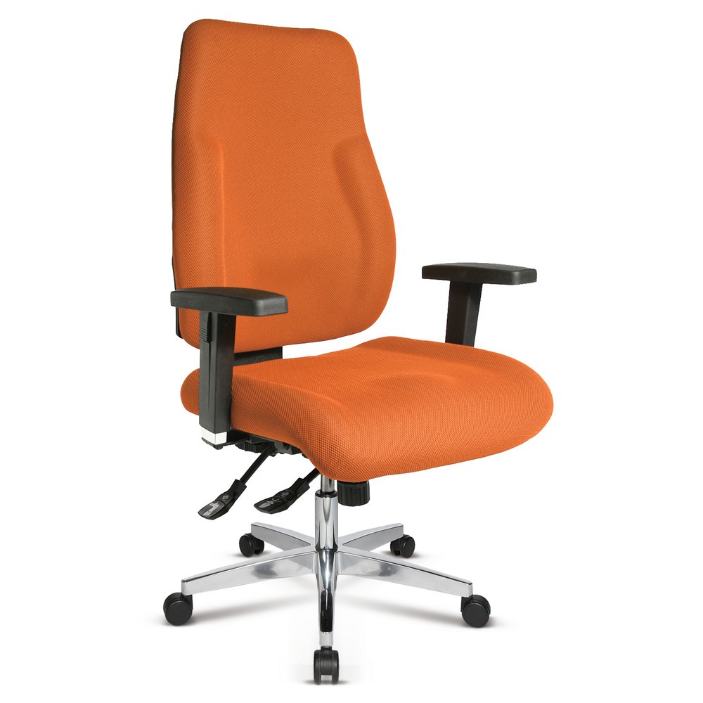 Produktabbildung Nr. 2: Chaise de bureau pivotante Topstar® P91, dossier en mousse moulée, vert pomme