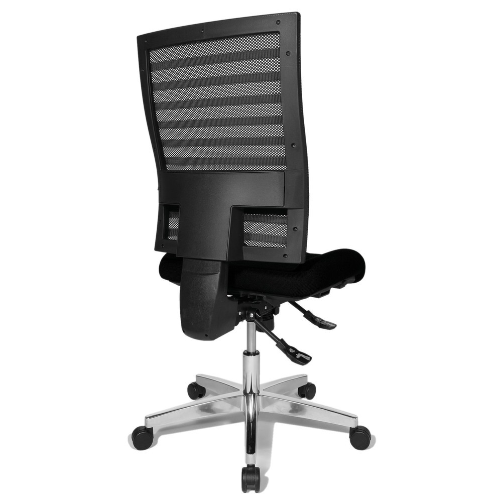 Produktabbildung Nr. 4: Chaise de bureau pivotante Topstar® P91-NET, dossier en mesh noir, siège noir