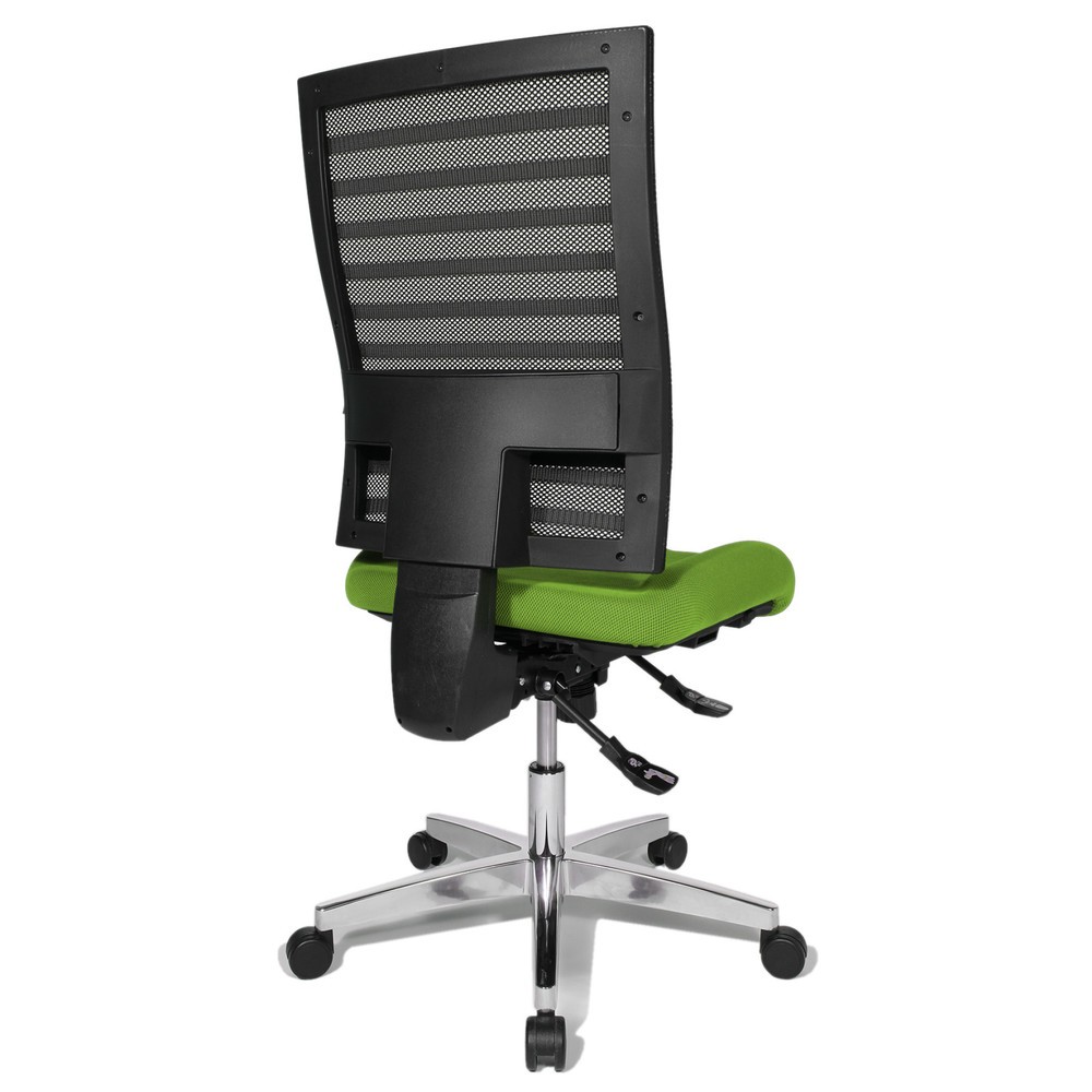 Produktabbildung Nr. 4: Chaise de bureau pivotante Topstar® P91-NET, dossier en mesh noir, siège vert pomme