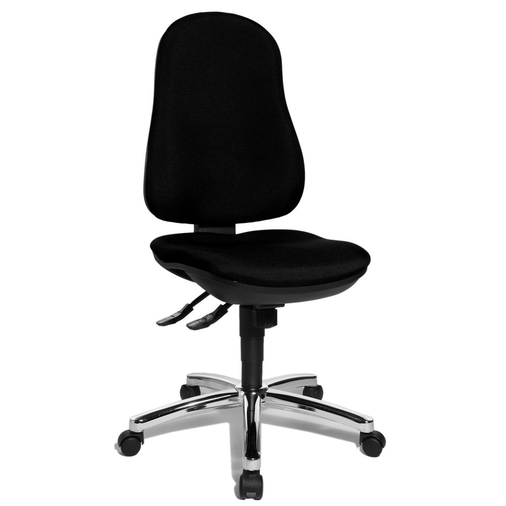 Illustration du produit: Chaise de bureau pivotante Topstar® Support Syncro, chaise ergonomique, noir