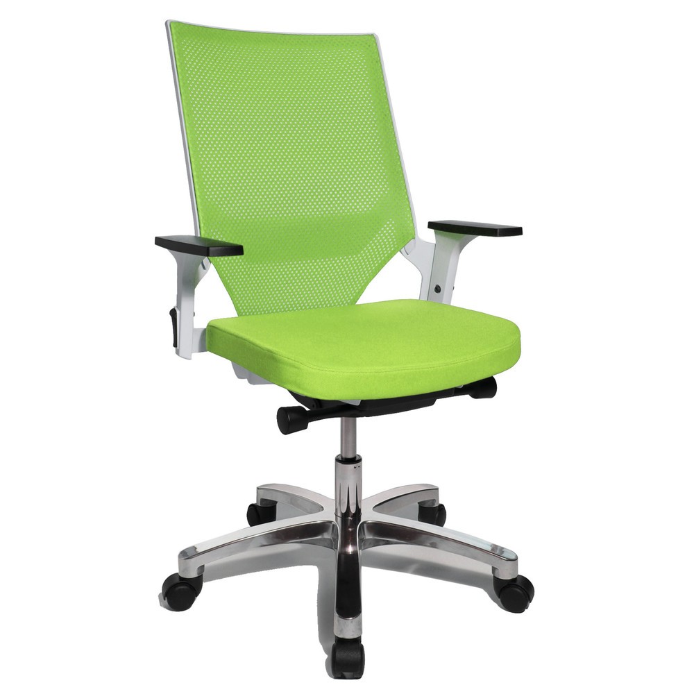 Produktabbildung Nr. 2: Chaise de bureau pivotante Topstar® autosynchrone, dossier en mesh, verte