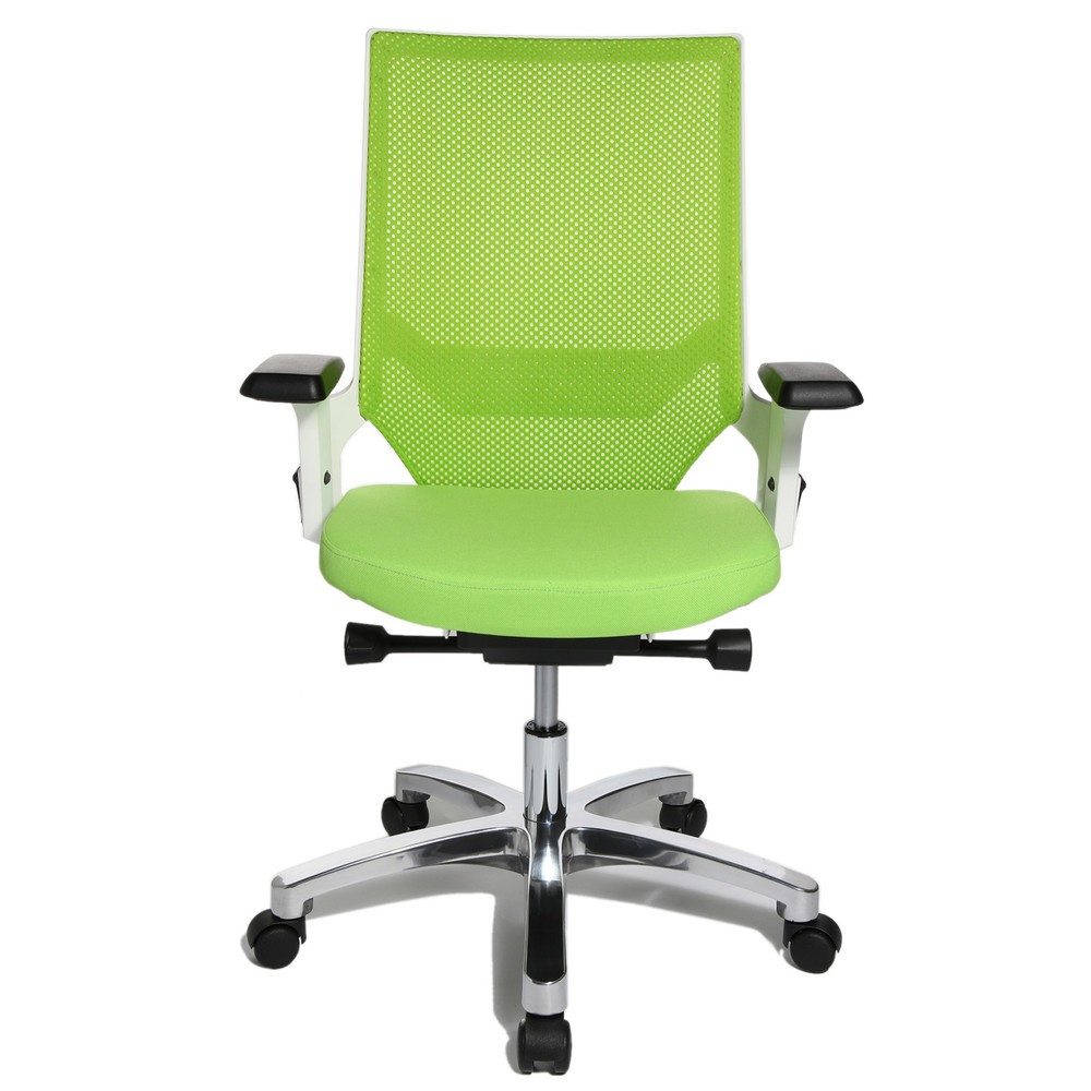 Produktabbildung Nr. 1: Chaise de bureau pivotante Topstar® autosynchrone, dossier en mesh, verte
