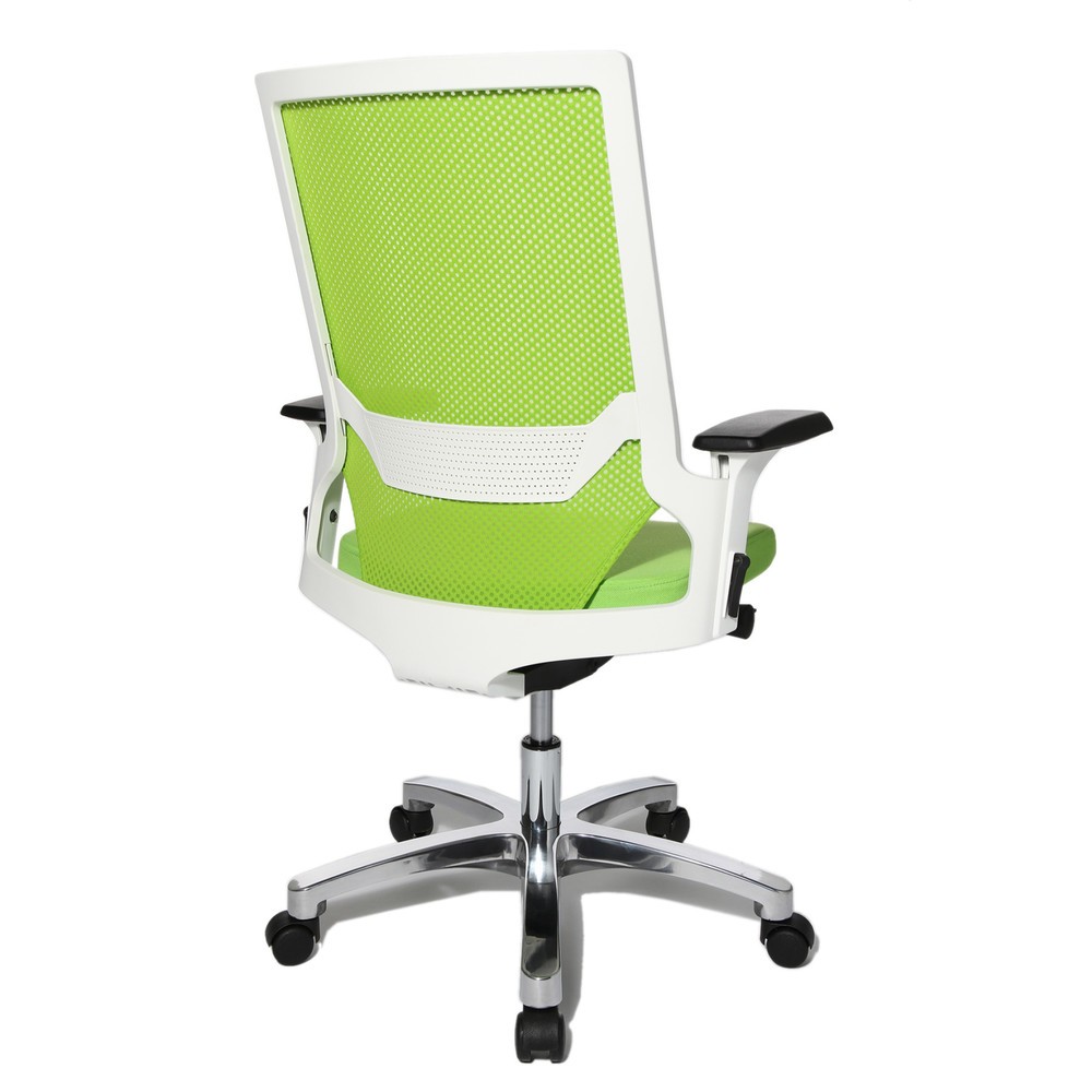 Produktabbildung Nr. 3: Chaise de bureau pivotante Topstar® autosynchrone, dossier en mesh, verte