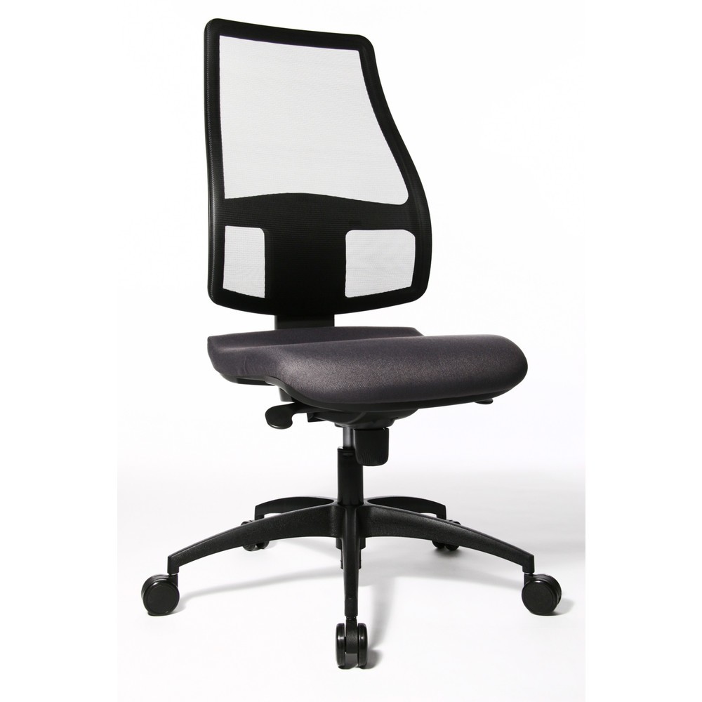 Illustration du produit: Chaise de bureau pivotante Topstar® Syncro, dossier en mesh respirant, anthracite