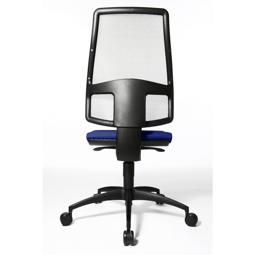 Produktabbildung Nr. 5: Chaise de bureau pivotante Topstar® Syncro, dossier en mesh respirant, bleu royal