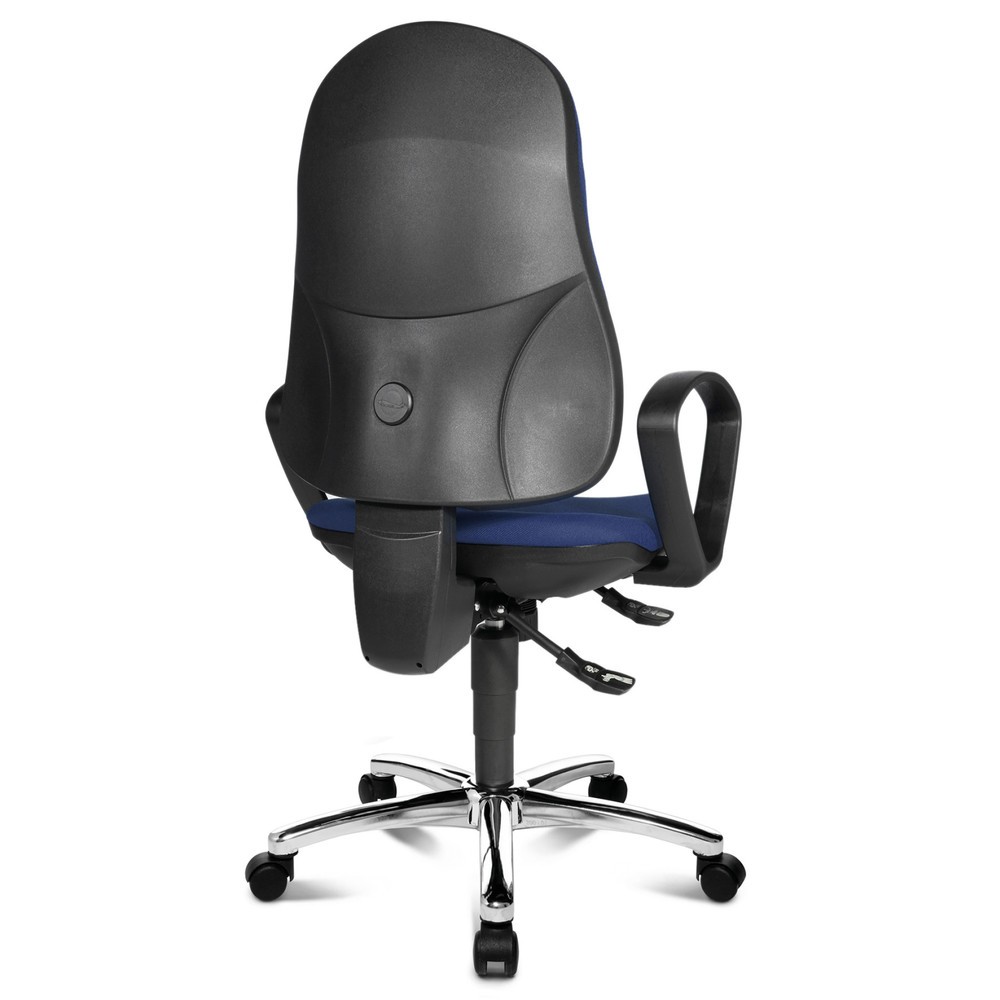 Produktabbildung Nr. 3: Chaise de bureau pivotante Topstar® Syncro-Steel II, dossier rembourré, bleu