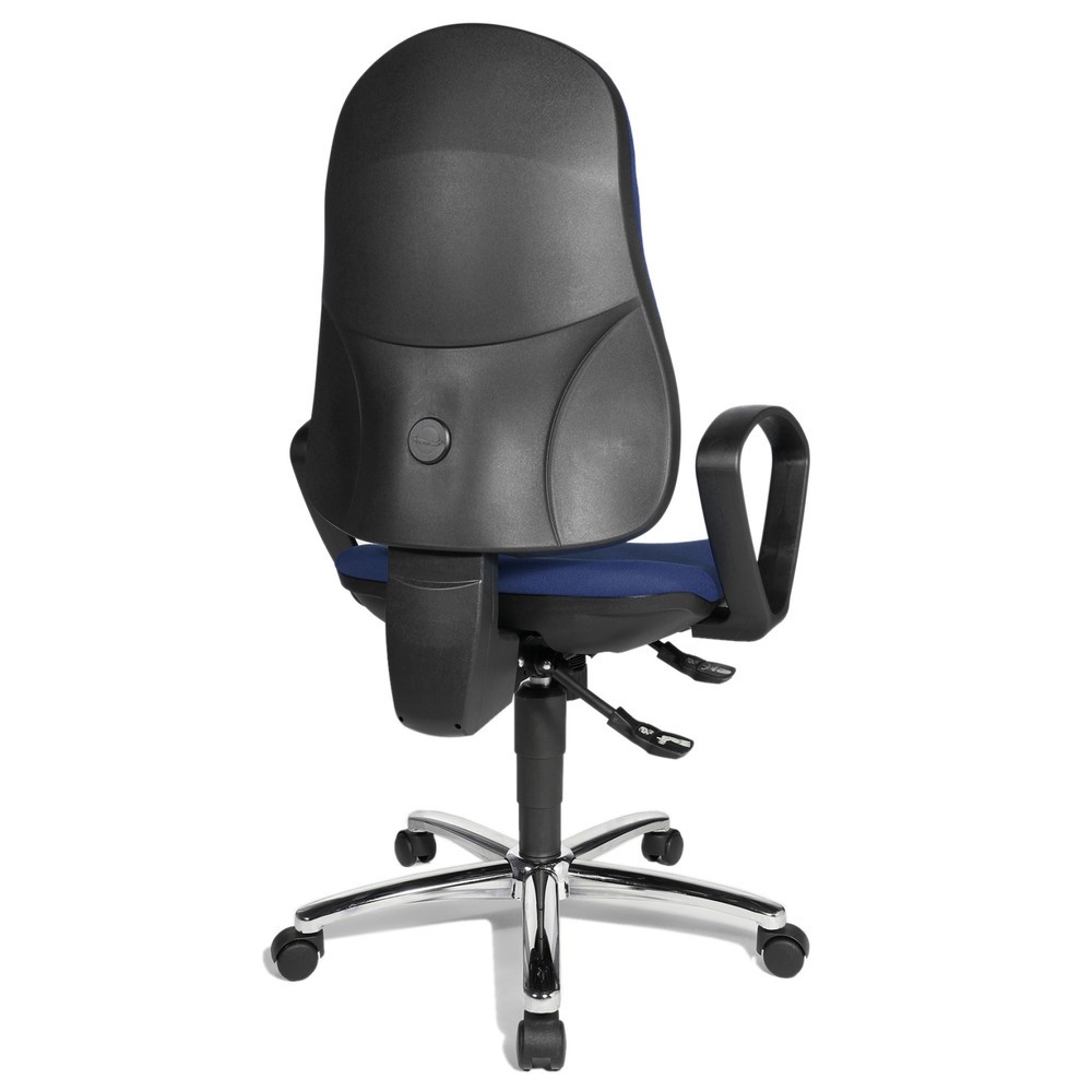Produktabbildung Nr. 4: Chaise de bureau pivotante Topstar® Syncro-Steel II, dossier rembourré, bleu