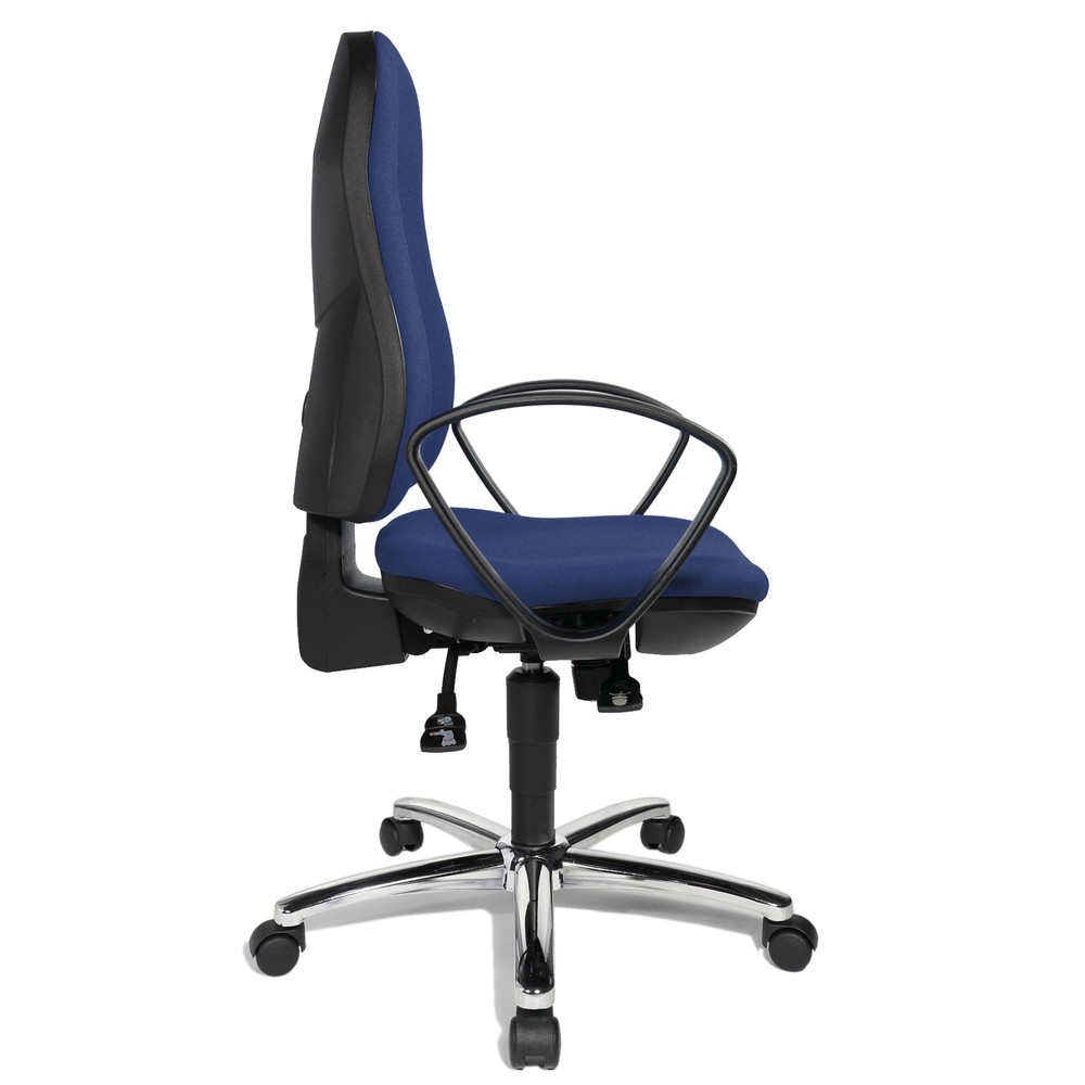 Produktabbildung Nr. 5: Chaise de bureau pivotante Topstar® Syncro-Steel II, dossier rembourré, bleu