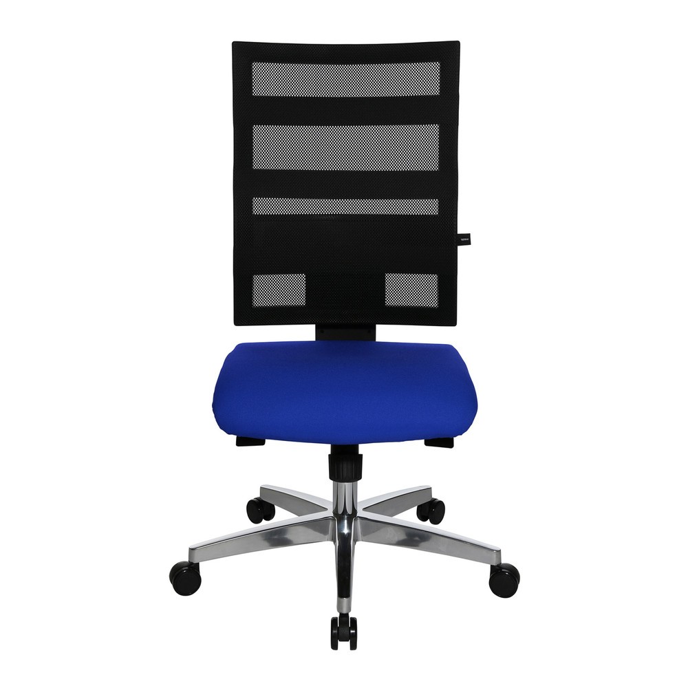 Illustration du produit: Chaise de bureau pivotante Topstar® X-Pander, dossier en mesh, fonction Fitness, bleu