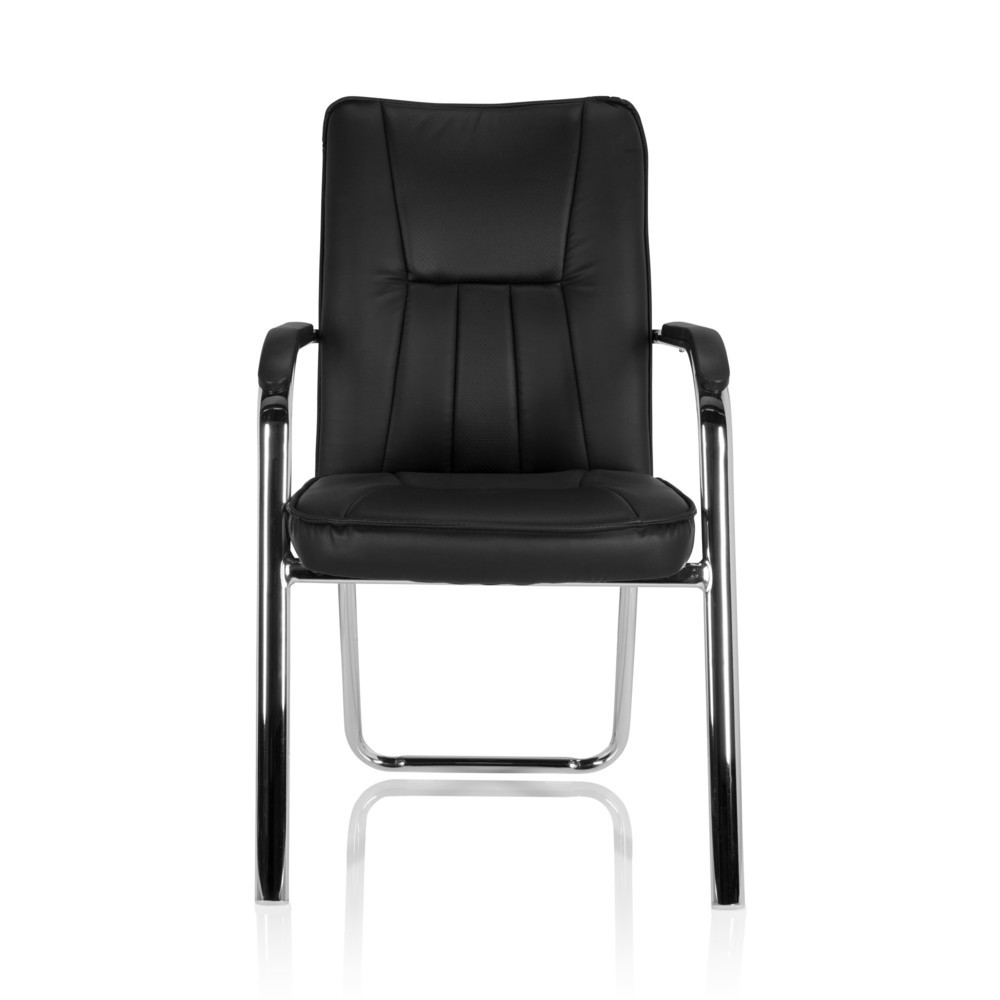 Produktabbildung Nr. 1: Chaise de conférence / chaise-visiteur hjh OFFICE BANDA V PU, noir