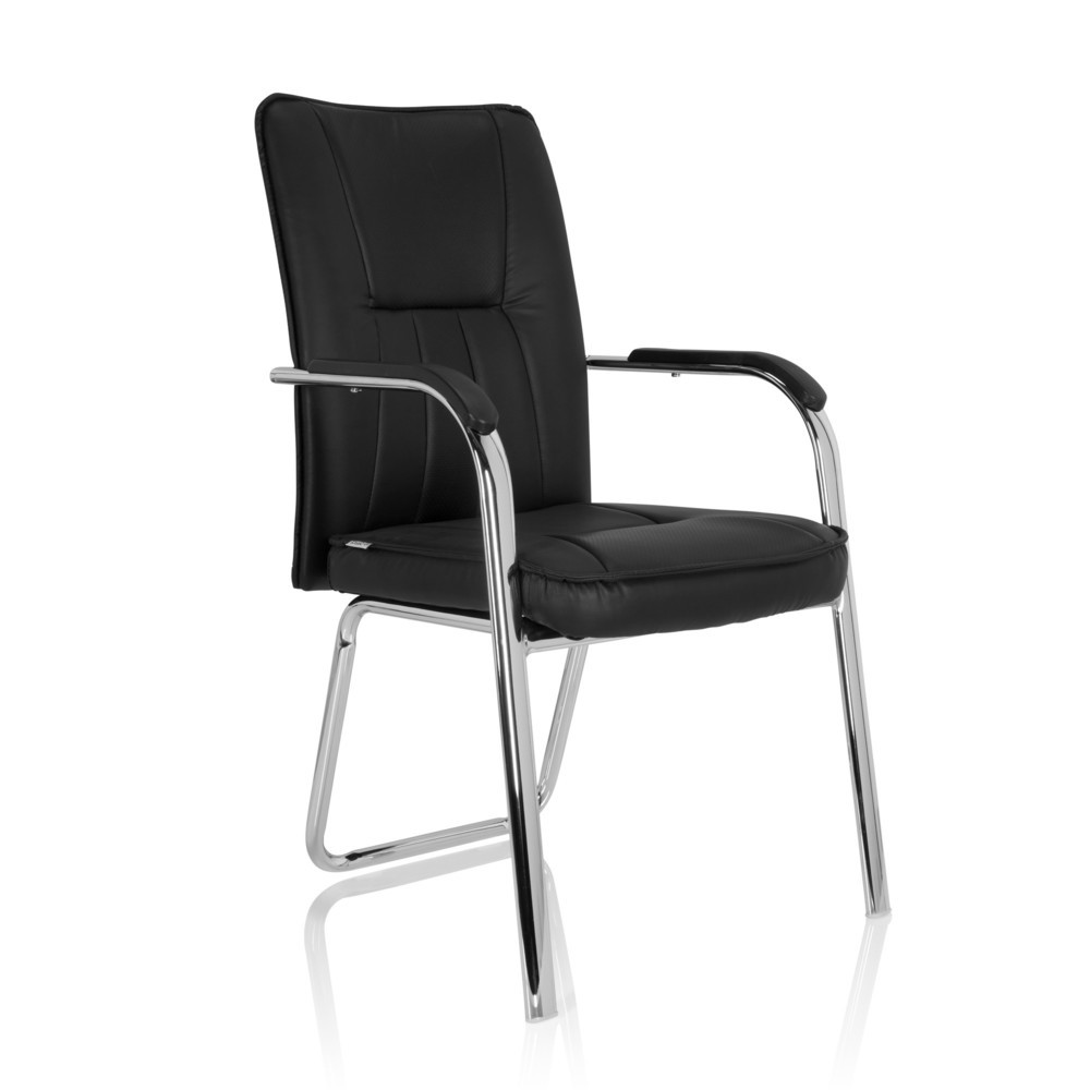 Produktabbildung Nr. 2: Chaise de conférence / chaise-visiteur hjh OFFICE BANDA V PU, noir