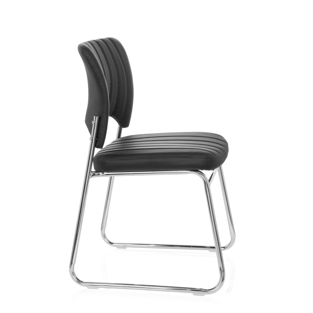Produktabbildung Nr. 3: Chaise de conférence / chaise-visiteur hjh OFFICE CASPI V PU, noir