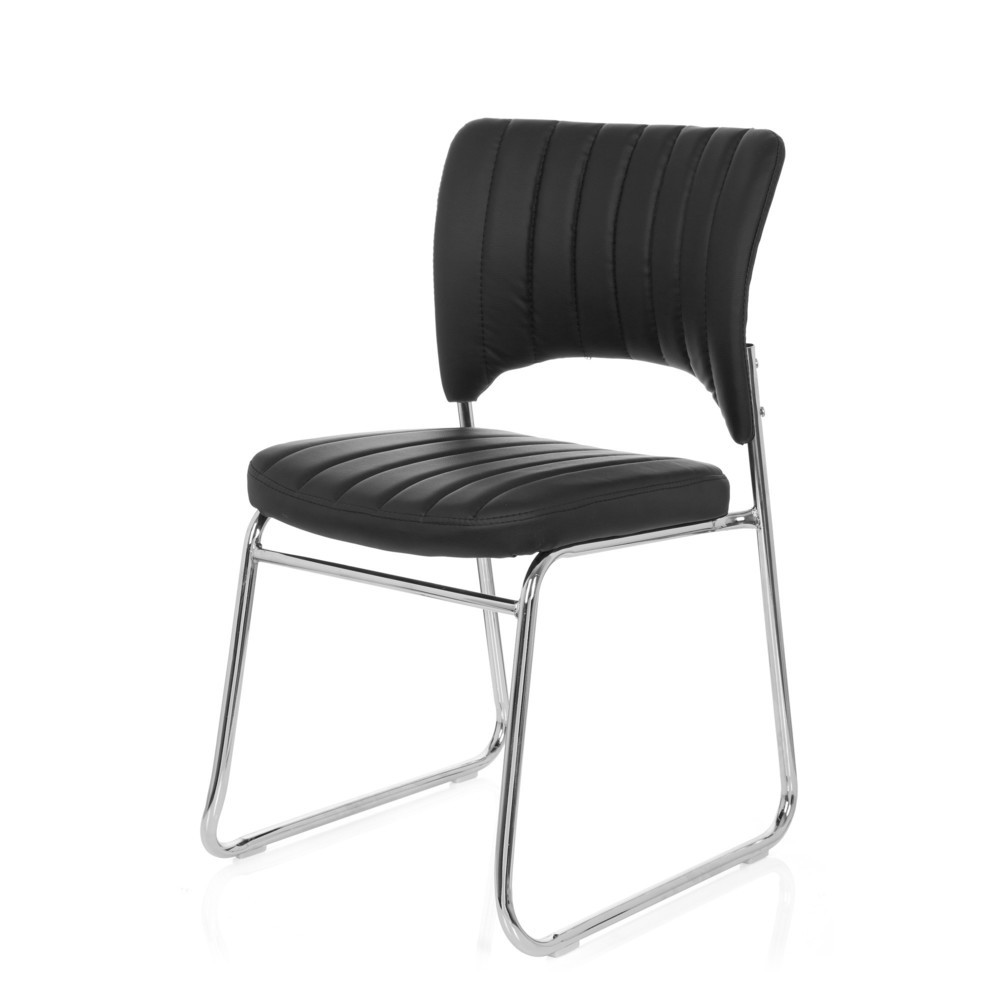 Produktabbildung Nr. 10: Chaise de conférence / chaise-visiteur hjh OFFICE CASPI V PU, noir