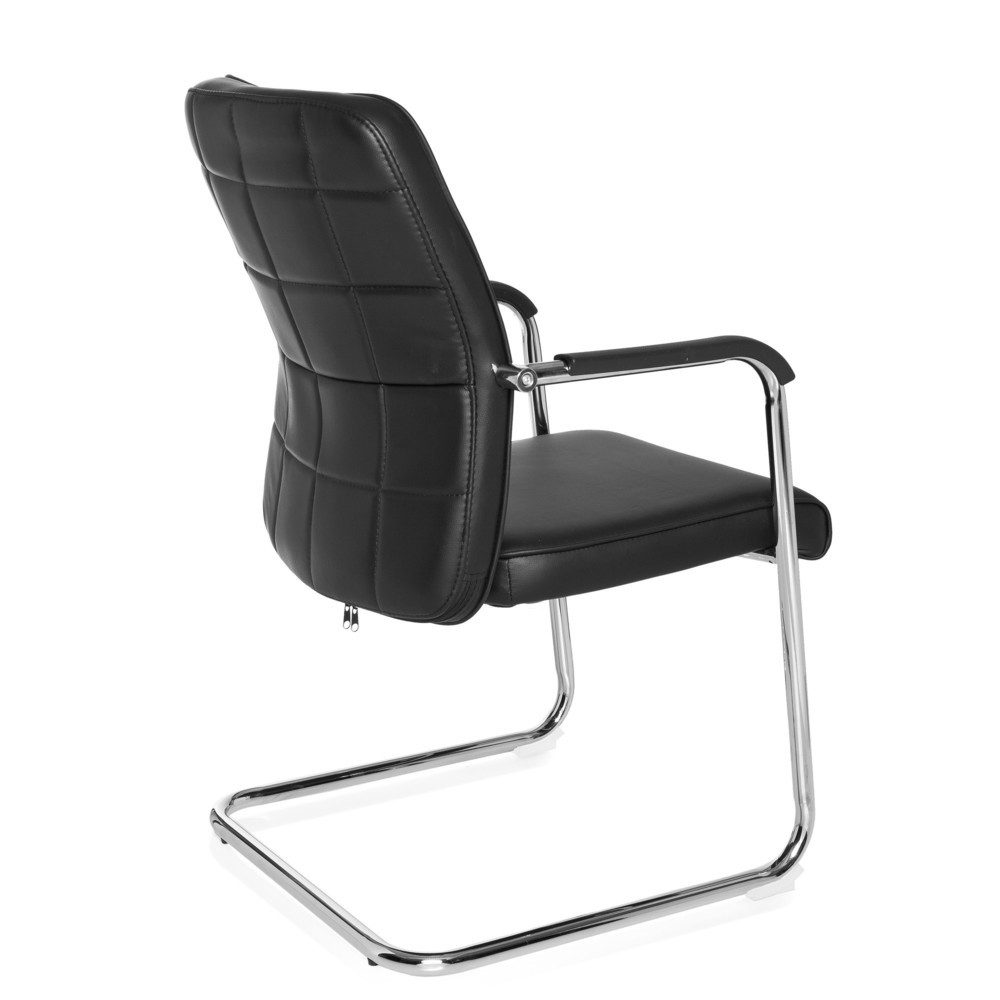 N° de l'image du produit 4 : Chaise de conférence / fauteuil suspendu hjh OFFICE FLEXO V PU, noir