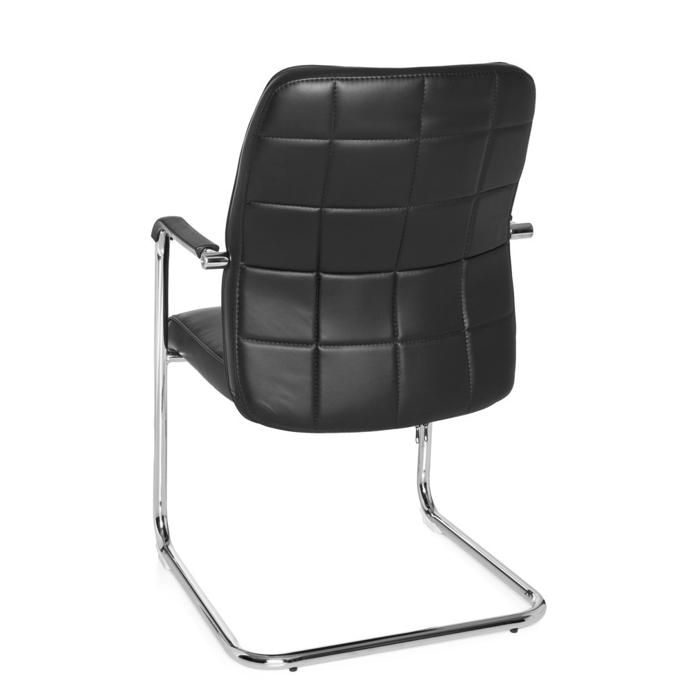 N° de l'image du produit 7 : Chaise de conférence / fauteuil suspendu hjh OFFICE FLEXO V PU, noir