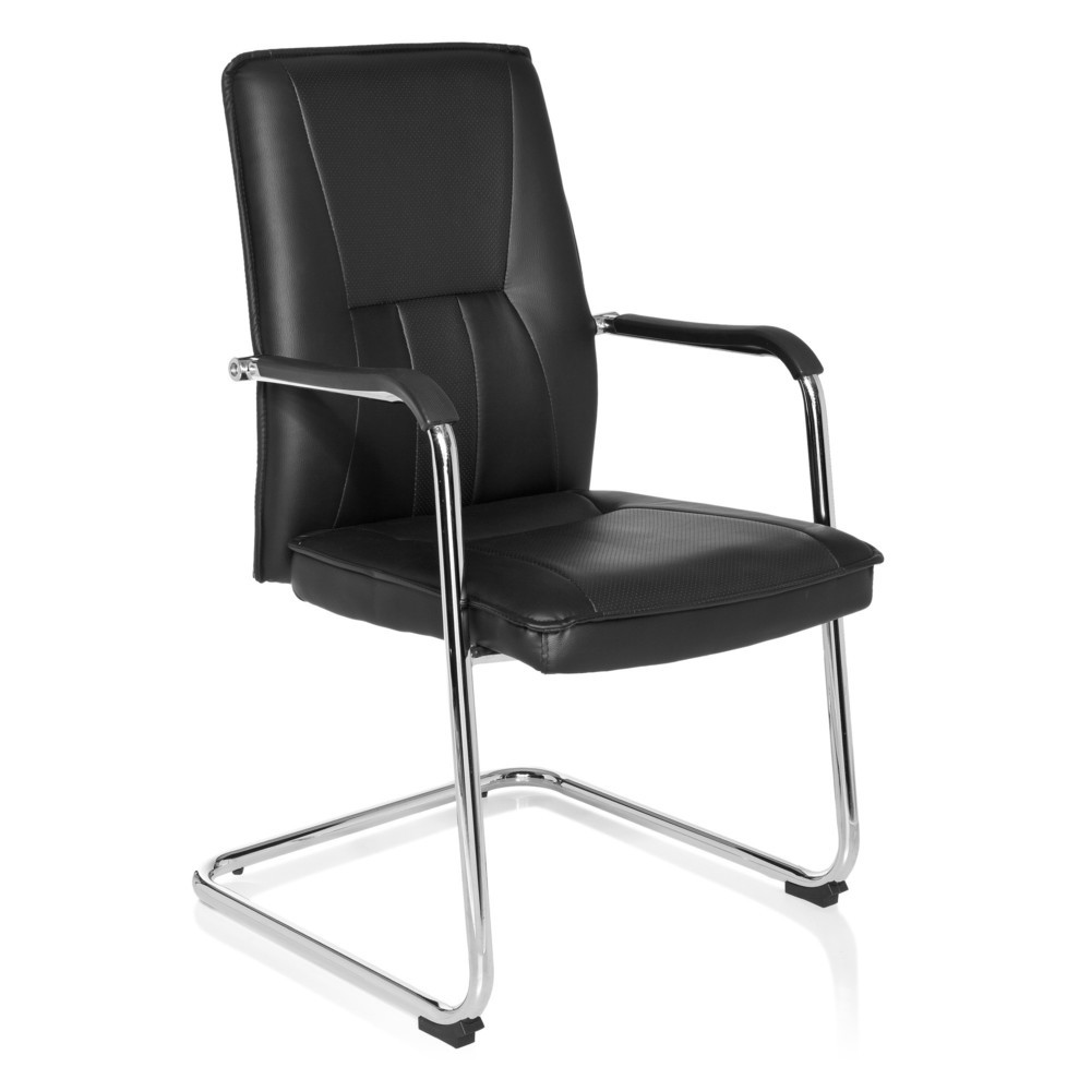 Produktabbildung Nr. 2: Chaise de conférence / chaise-visiteur hjh OFFICE TILA V PU, noir