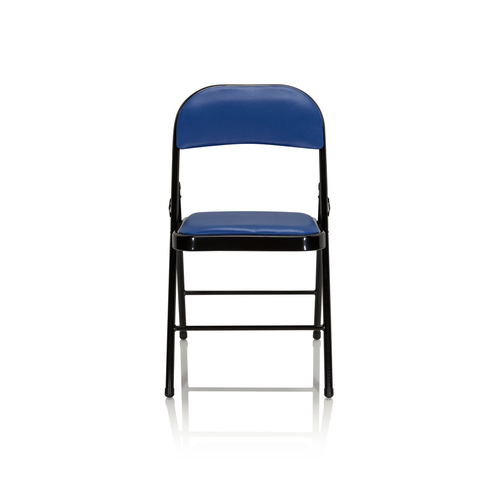 Illustration du produit: Chaise de conférence / chaise-visiteur / chaise pliante hjh OFFICE BANDA V PU, bleu