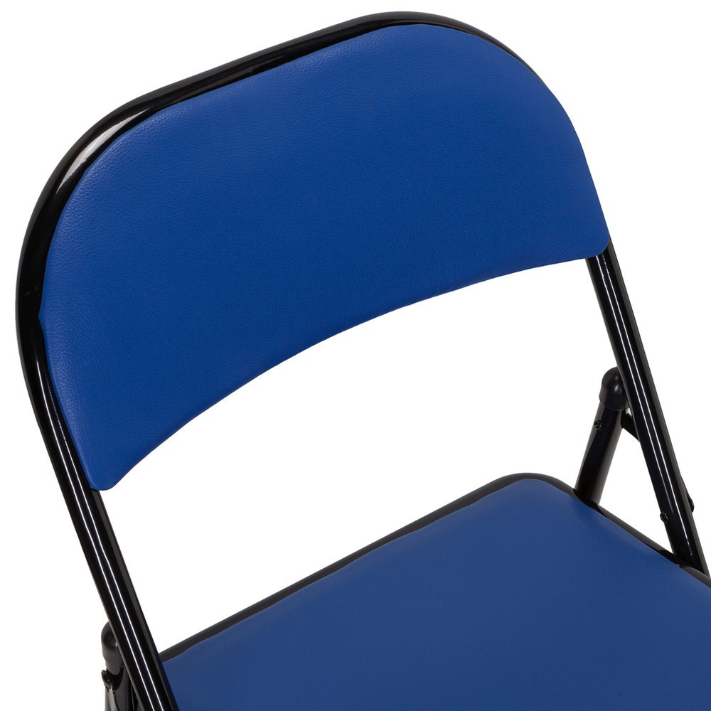 Produktabbildung Nr. 4: Chaise de conférence / chaise-visiteur / chaise pliante hjh OFFICE BANDA V PU, bleu