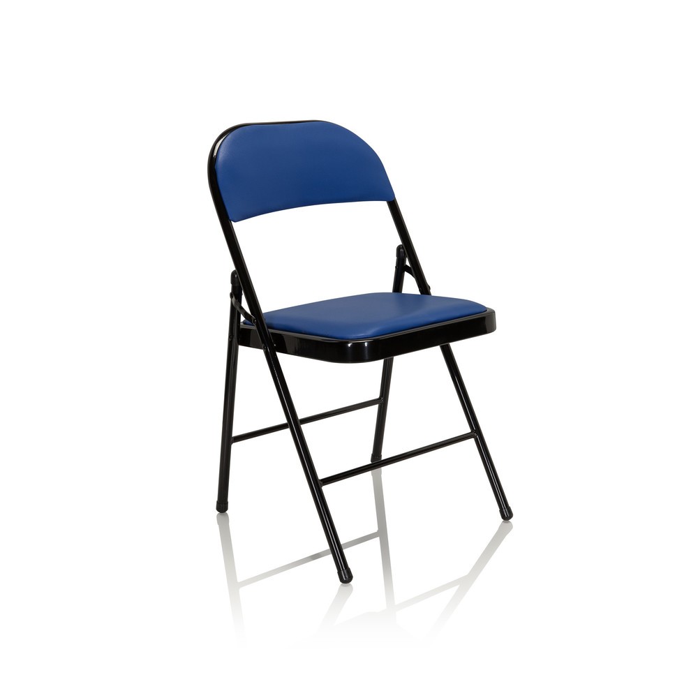 Produktabbildung Nr. 9: Chaise de conférence / chaise-visiteur / chaise pliante hjh OFFICE BANDA V PU, bleu