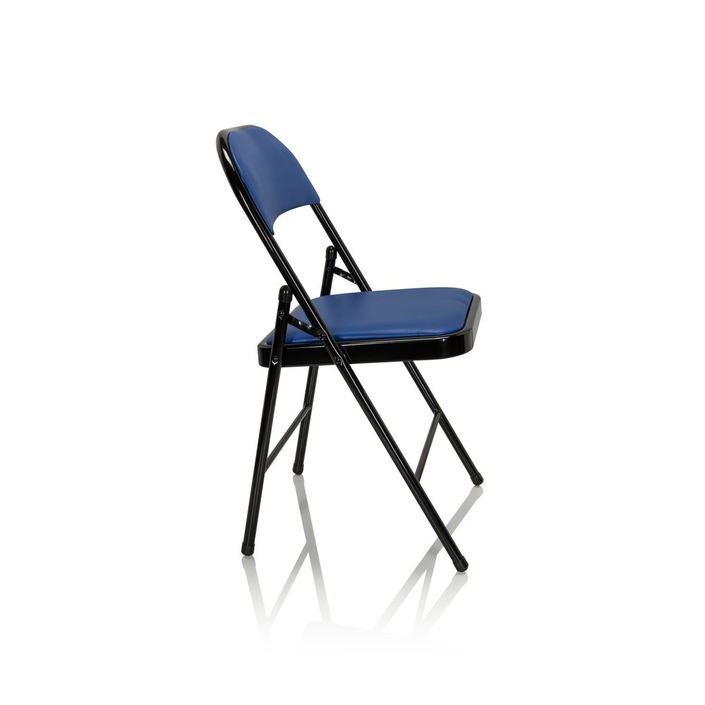 Produktabbildung Nr. 10: Chaise de conférence / chaise-visiteur / chaise pliante hjh OFFICE BANDA V PU, bleu