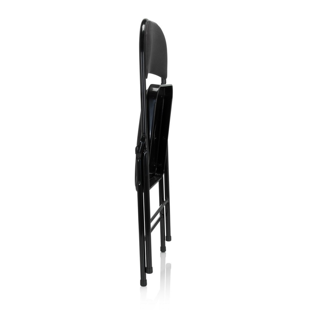 N° de l'image du produit 2 : Chaise de conférence / chaise-visiteur / chaise pliante hjh OFFICE TUDELA I velours, gris foncé