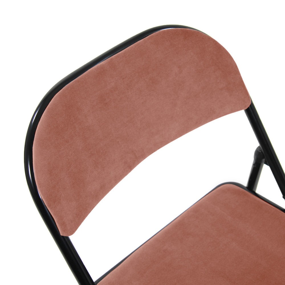 Produktabbildung Nr. 3: Chaise de conférence / chaise-visiteur / chaise pliante hjh OFFICE TUDELA I velours, rose