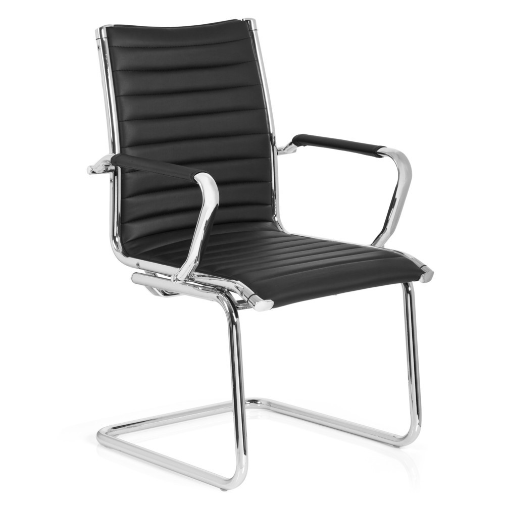 Produktabbildung Nr. 2: Chaise-visiteur / chaise de conférence hjh OFFICE VEMONA V, PU noir