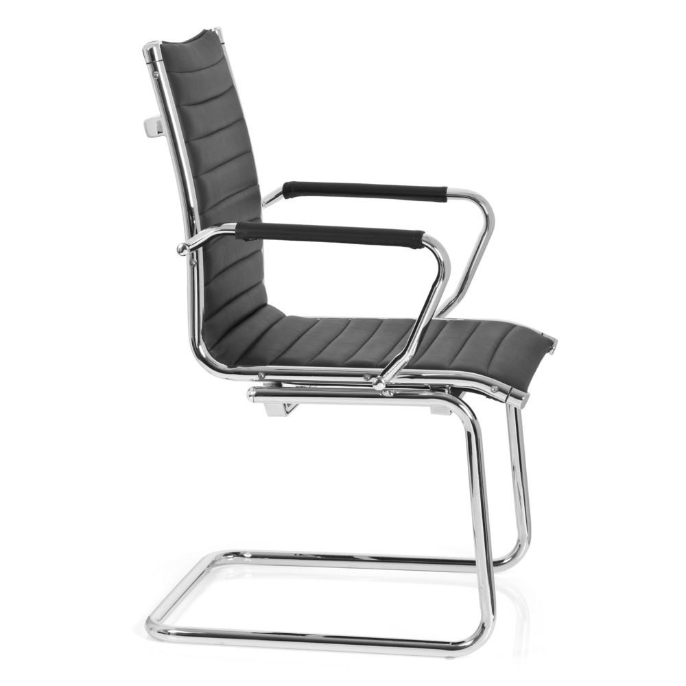 Produktabbildung Nr. 3: Chaise-visiteur / chaise de conférence hjh OFFICE VEMONA V, PU noir