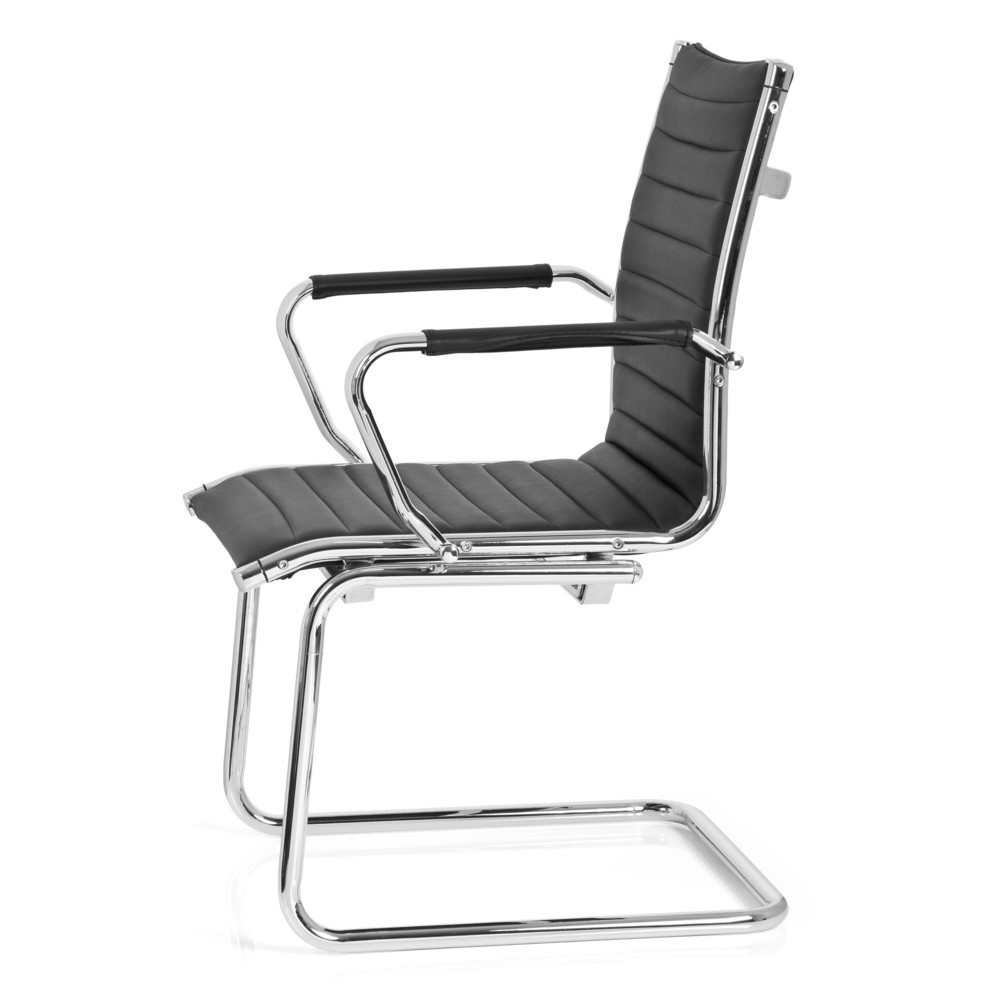 Produktabbildung Nr. 9: Chaise-visiteur / chaise de conférence hjh OFFICE VEMONA V, PU noir