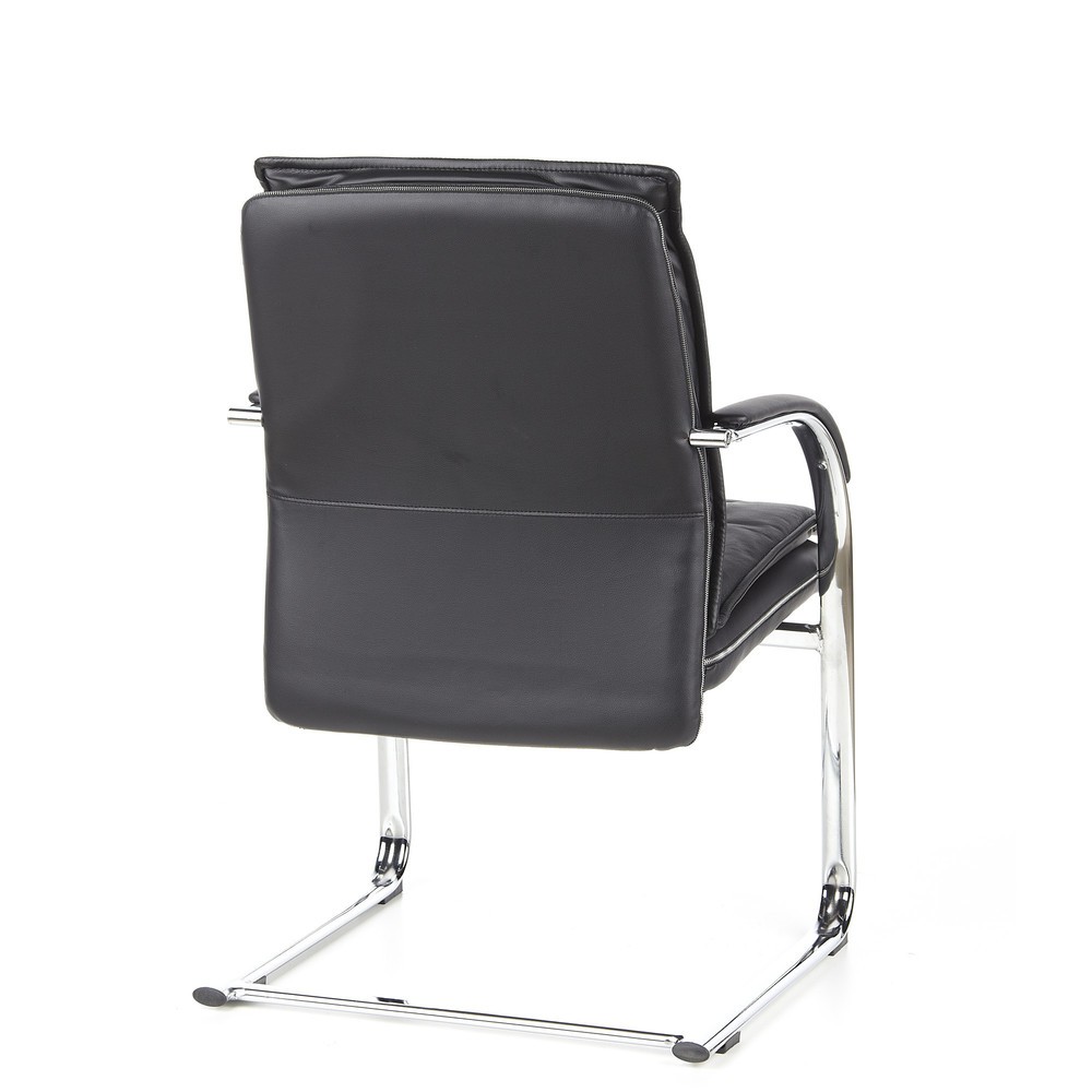 Produktabbildung Nr. 6: Chaise de conférence / fauteuil suspendu hjh OFFICE VILLA V cuir nappa, noir