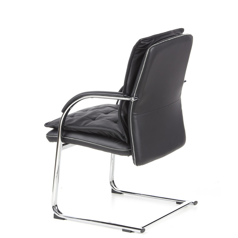 Produktabbildung Nr. 8: Chaise de conférence / fauteuil suspendu hjh OFFICE VILLA V cuir nappa, noir