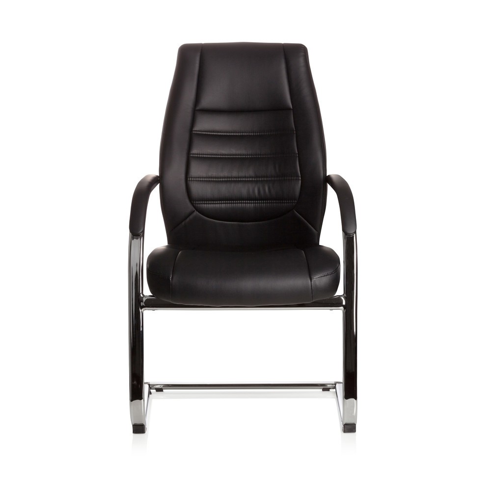 Produktabbildung Nr. 1: Chaise de conférence / fauteuil suspendu hjh OFFICE VITORO V similicuir, noir