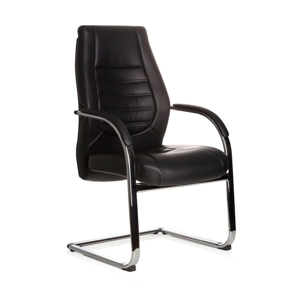 Produktabbildung Nr. 3: Chaise de conférence / fauteuil suspendu hjh OFFICE VITORO V similicuir, noir